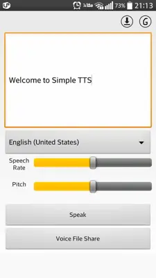 Simple TTS android App screenshot 3